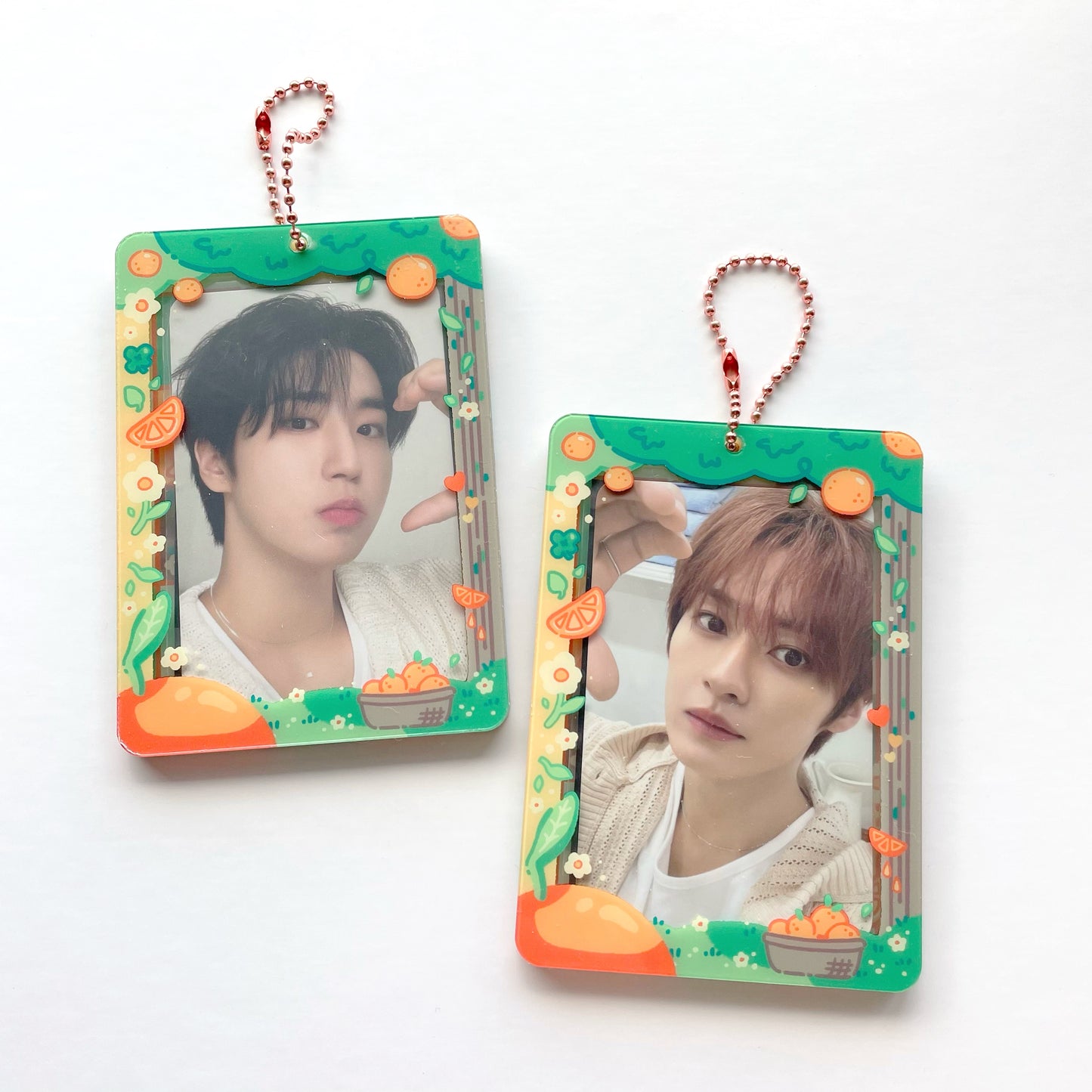 Orange Blossom Acrylic Photocard Holder