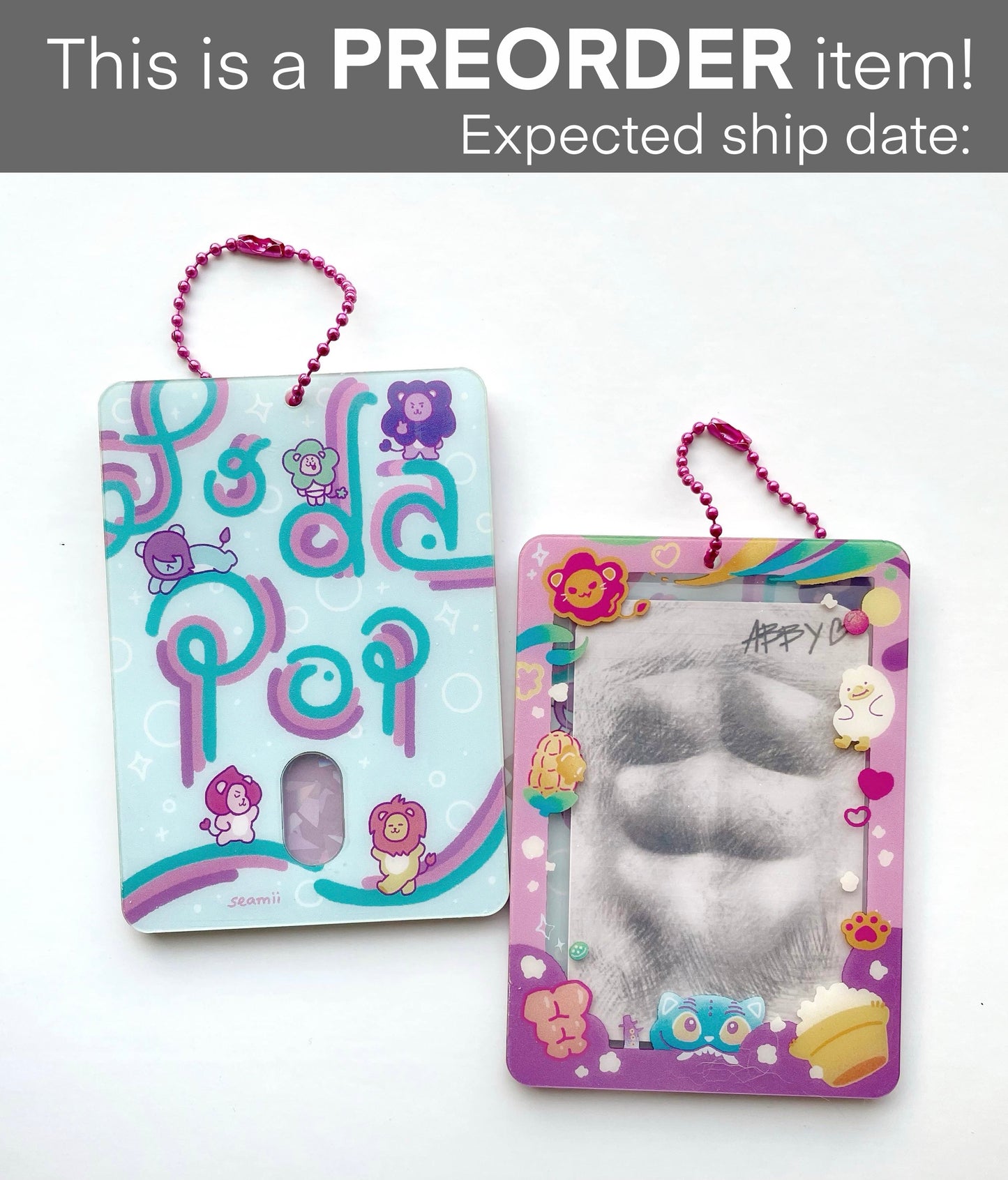 Soda Pop Acrylic Photocard Holder KPop Demon Hunters