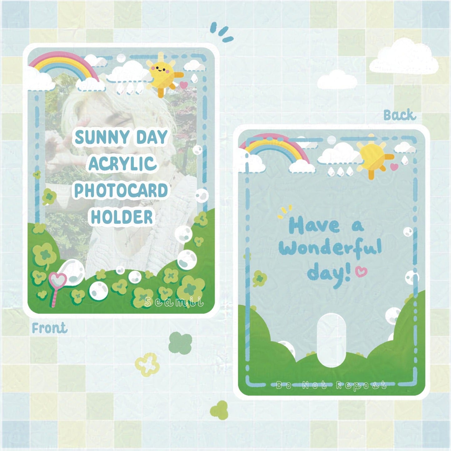 Sunny Day Acrylic Photocard Holder