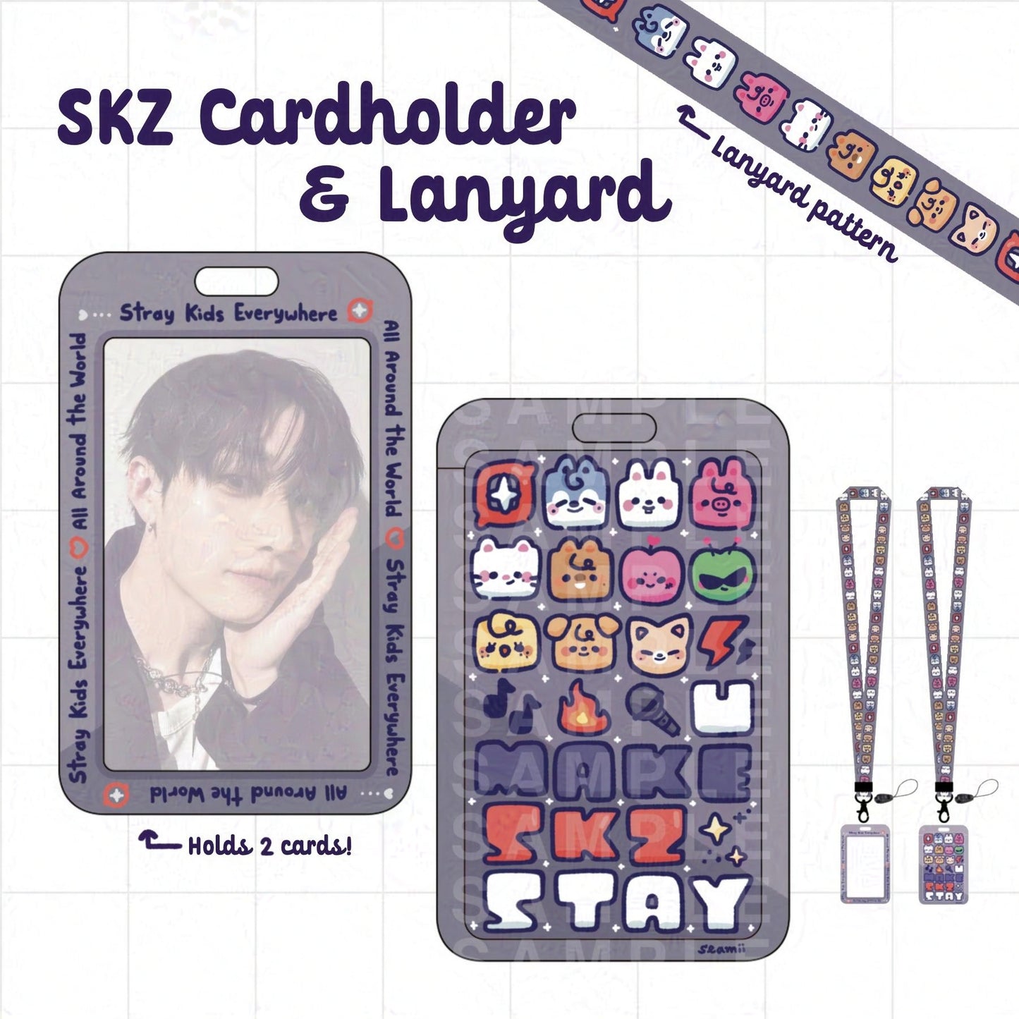SKZ Card Holder & Lanyard