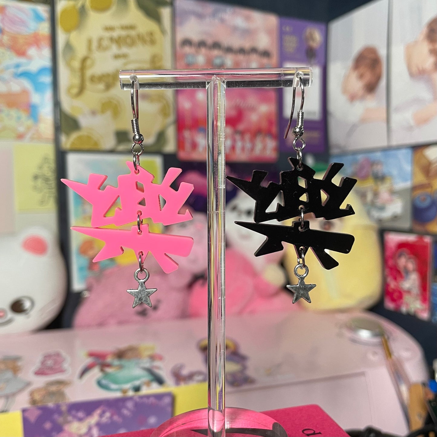 SKZ Rockstar Acrylic Earrings