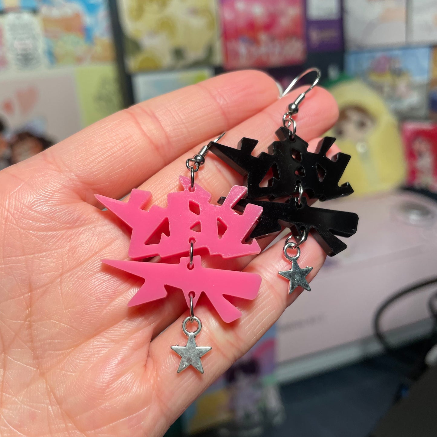 SKZ Rockstar Acrylic Earrings