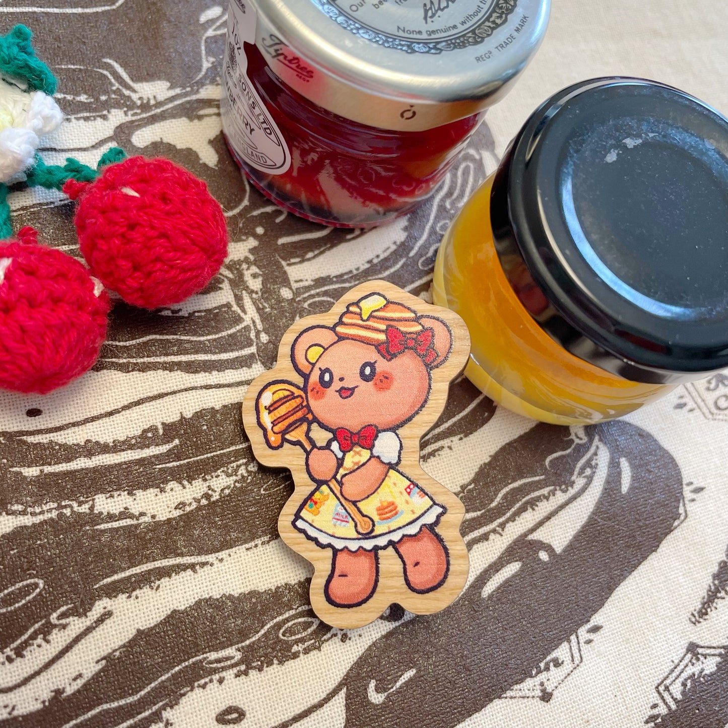 Honeycake Wooden Pin