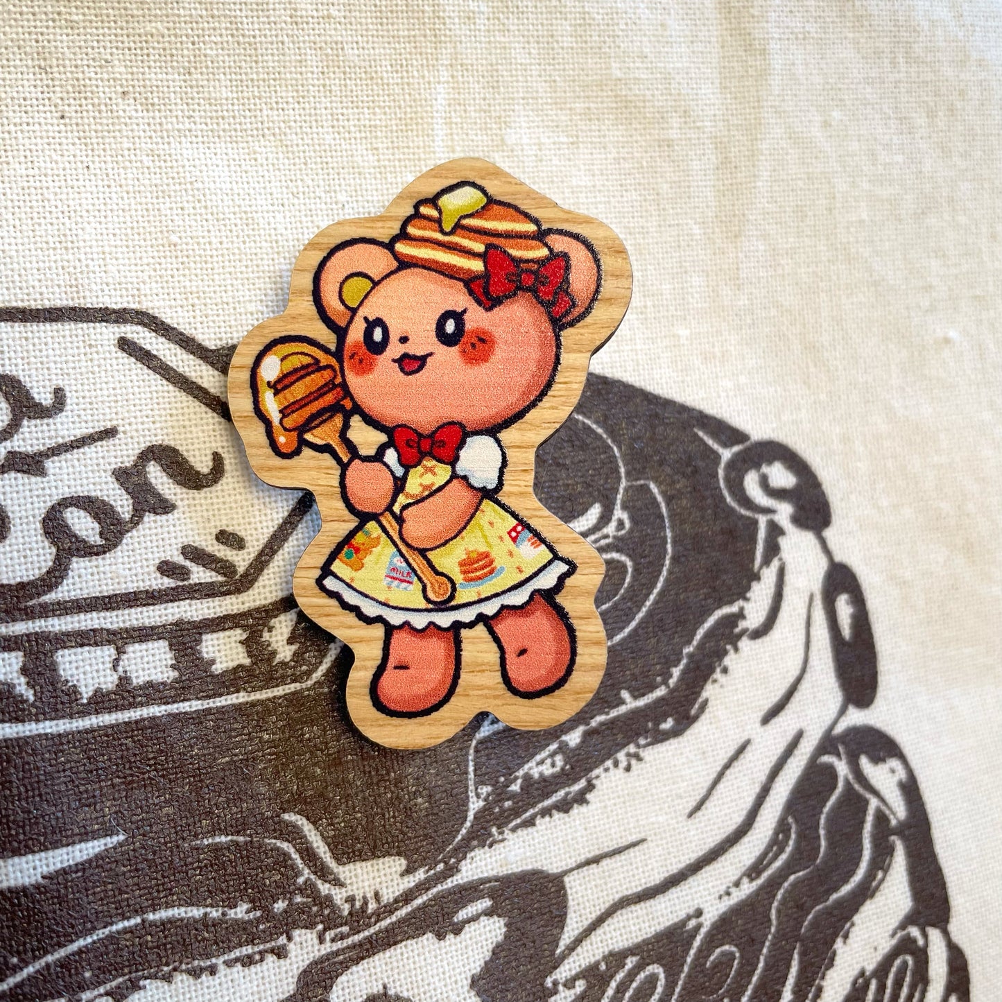 Honeycake Wooden Pin