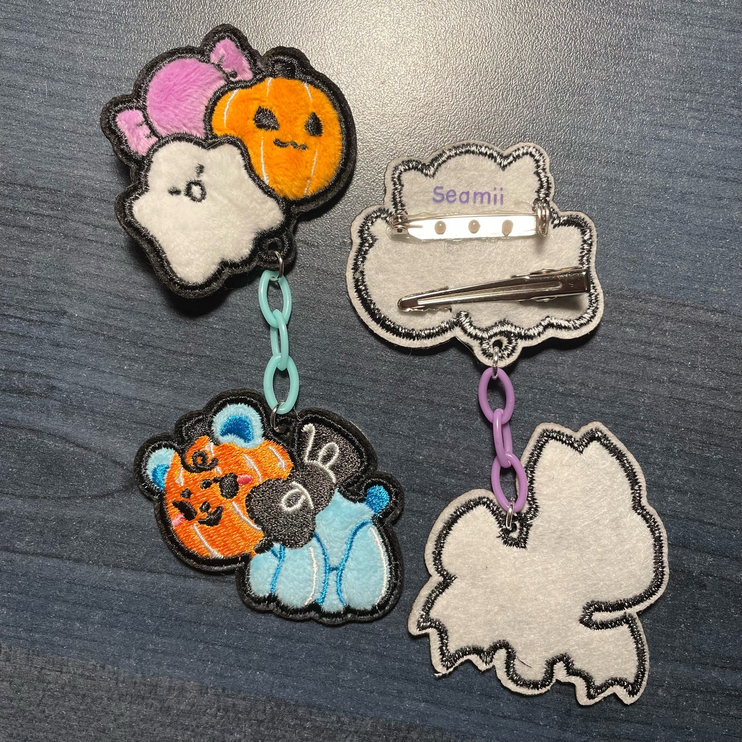 Spoopy Friends Clip/Brooch