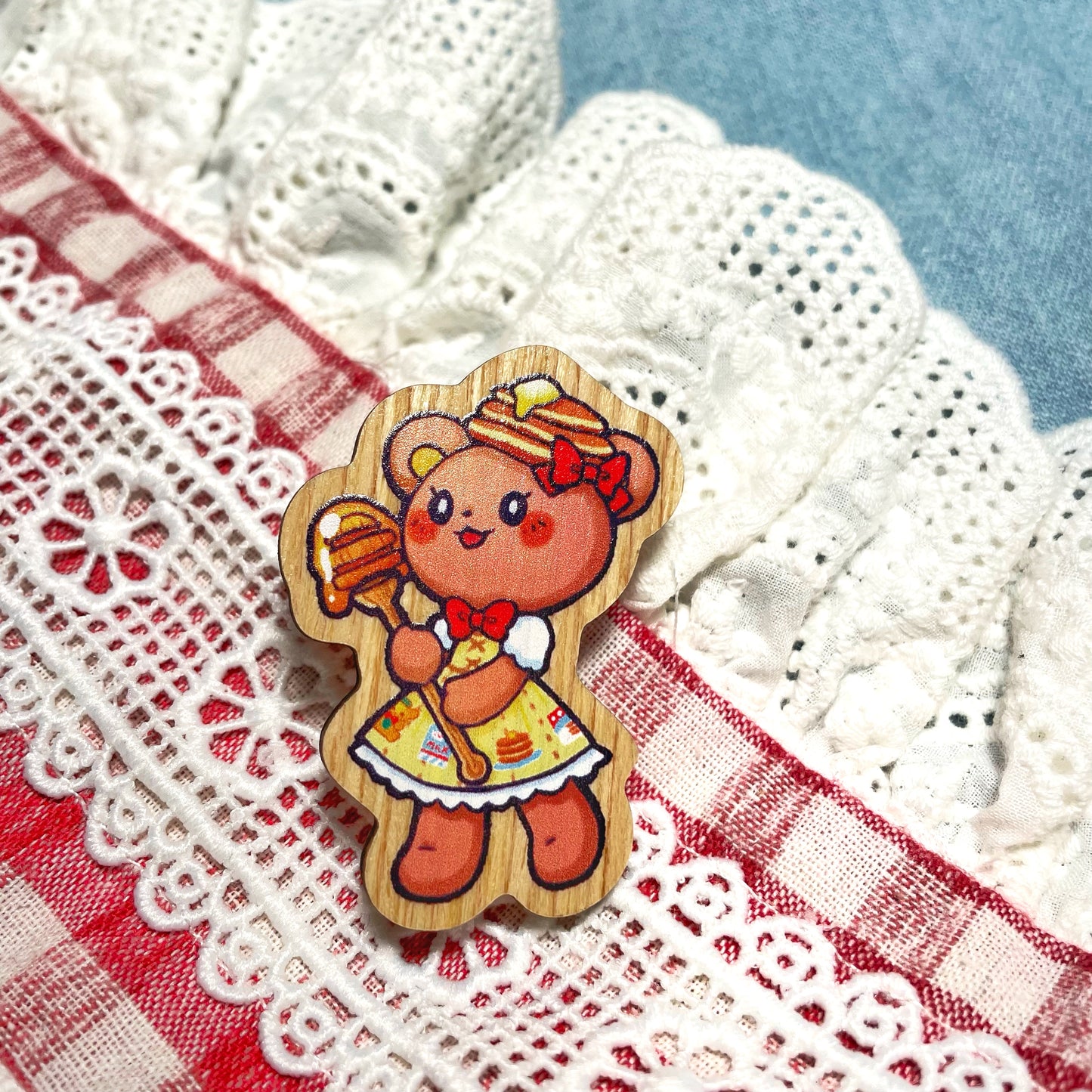 Honeycake Wooden Pin