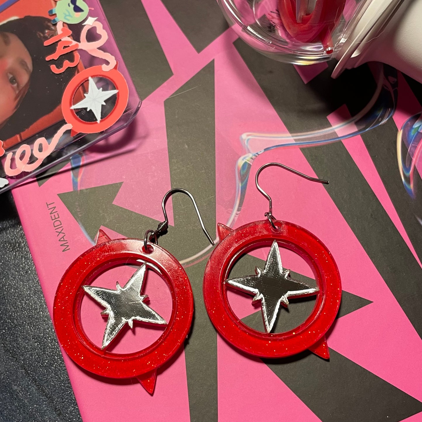 SKZ Nachim Bong Acrylic Earrings