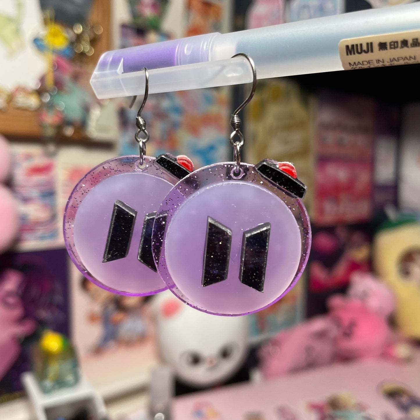 Army Bomb Acrylic Earrings