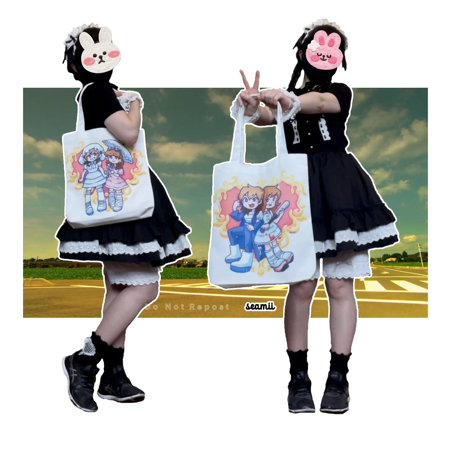 Kamikaze Girls Double Sided Tote Bag