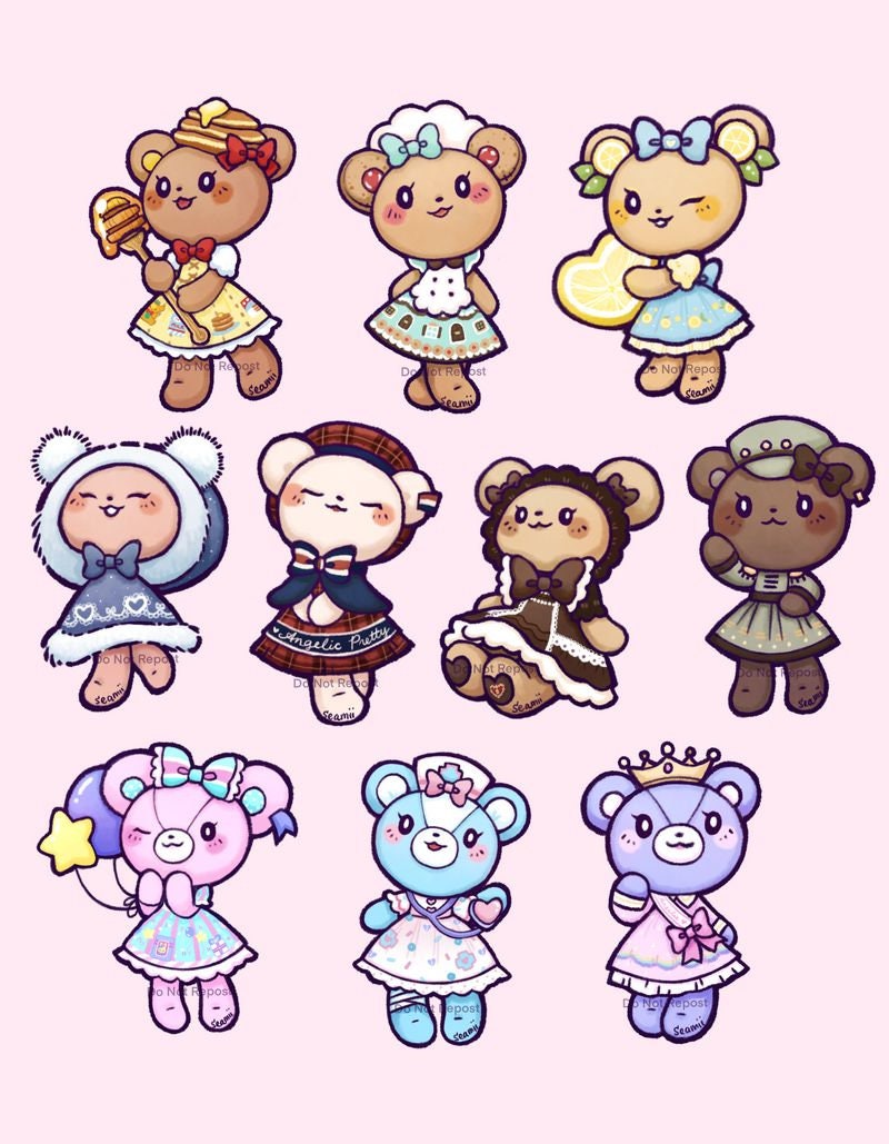 Bearlita Stickers