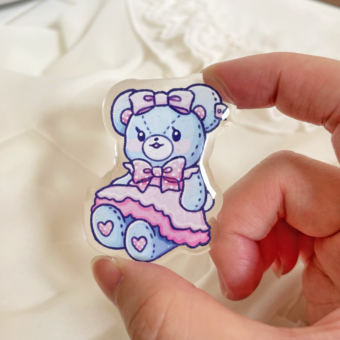 Lyrical Bun Shy Bear Lolita Pins