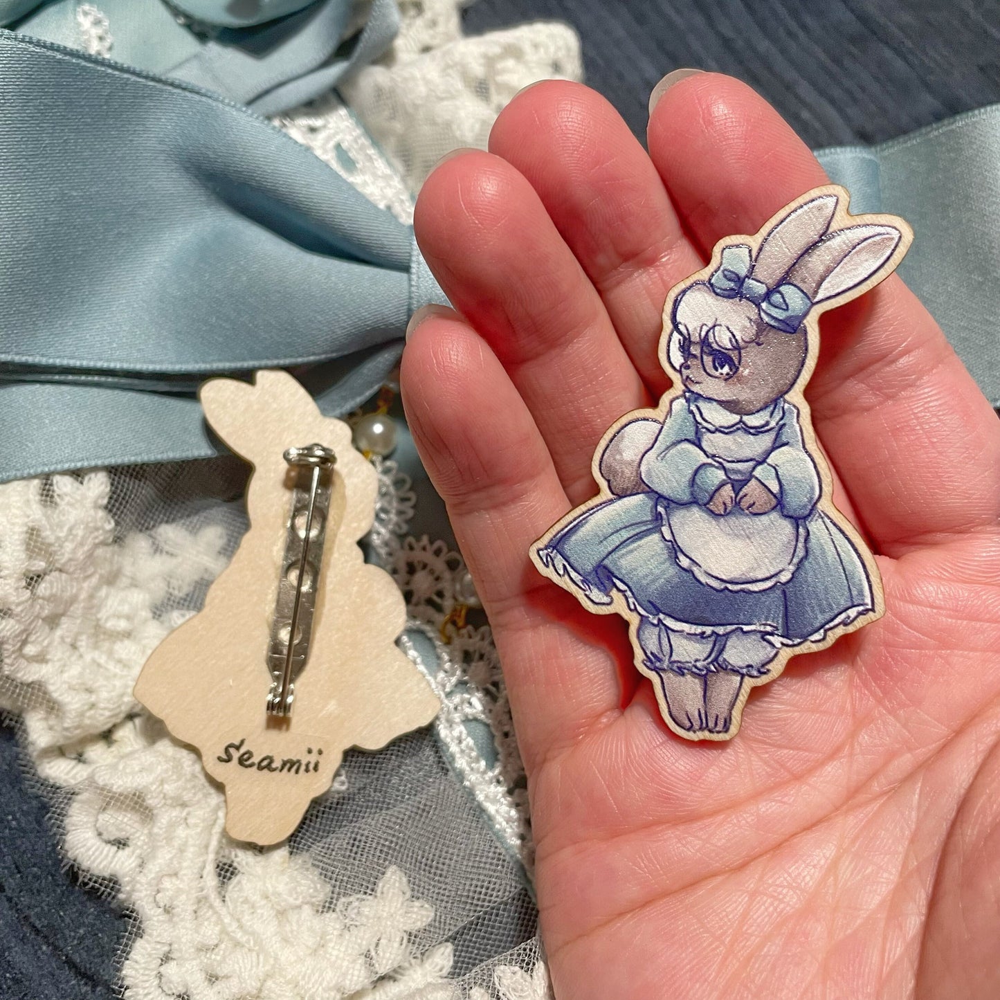 Bun Friend Wooden Pin