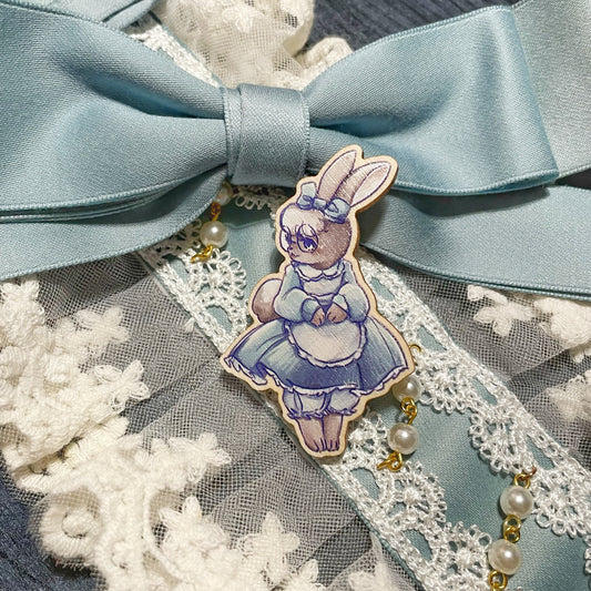 Bun Friend Wooden Pin